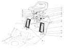 Rear Body & Seat Assembly Diagram and Parts List for 57357 5000001-5999999 - 1985 Toro Lawn Tractor