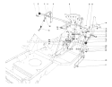 Shift & Clutch Assembly Diagram and Parts List for 57357 5000001-5999999 - 1985 Toro Lawn Tractor