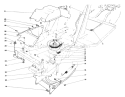 Clutch & Actuator Assembly Diagram and Parts List for 57300 1000001-1999999 - 1981 Toro Lawn Tractor