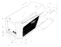Hood Assembly Diagram and Parts List for 57300 1000001-1999999 - 1981 Toro Lawn Tractor