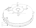 Wet Grass Bagging Kit Diagram and Parts List for 57300 1000001-1999999 - 1981 Toro Lawn Tractor