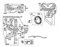 Engine Briggs & Stratton Model 252707-0230-01 (model 57360) Diagram and Parts List for 57360 2000001-2999999 - 1982 Toro Lawn Tractor