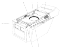 Hood Duct Assembly Diagram and Parts List for 57360 3000001-3999999 - 1983 Toro Lawn Tractor