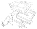 Twin Bagger Grass Catcher Model No. 59122 (optional) Diagram and Parts List for 57360 3000001-3999999 - 1983 Toro Lawn Tractor