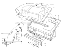 Twin Bagger Grass Catcher Diagram and Parts List for 57300 4000001-4999999 - 1984 Toro Lawn Tractor