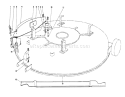 Mulcher Kit Model 59155 (optional) Diagram and Parts List for 57360 6000001-6999999 - 1986 Toro Lawn Tractor