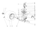 Transaxle & Clutch Assembly Diagram and Parts List for 57360 6000001-6999999 - 1986 Toro Lawn Tractor