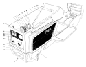 Hood Assembly Diagram and Parts List for 57360 7000001-7999999 - 1987 Toro Lawn Tractor