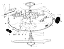 Cutting Deck Model 59130 Diagram and Parts List for 57360 7000001-7999999 - 1987 Toro Lawn Tractor