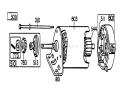 Page C Diagram and Parts List for 57300 9000001-9999999 - 1979 Toro Lawn Mower