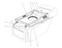 Hood Duct Assembly Diagram and Parts List for 57365 6000001-6999999 - 1986 Toro Lawn Tractor