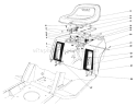 Rear Body & Seat Assembly Diagram and Parts List for 57365 6000001-6999999 - 1986 Toro Lawn Tractor