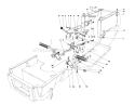 Brake & Clutch Pedal Assembly Diagram and Parts List for 57365 6000001-6999999 - 1986 Toro Lawn Tractor