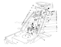 Steering Wheel & Dash Assembly Diagram and Parts List for 57365 7000001-7999999 - 1987 Toro Lawn Tractor