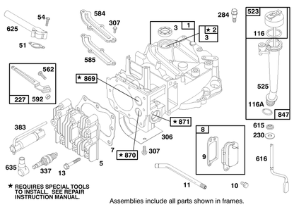 Engine Briggs & Stratton Model 12f802-1787-E1 Diagram and Parts List for 20913 99000001 - 99999999 Toro Lawn Mower