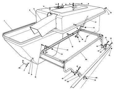 Grass Collection System Model No. 30751 (Optional)(Continued) Diagram and Parts List for 30754 60402 - 69999 Toro Lawn Tractor