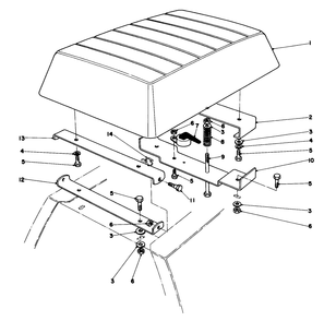 Seat Assembly Diagram and Parts List for 56006 0000001 - 0999999 Toro Lawn Tractor
