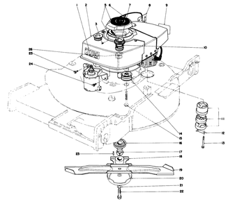 Engine Assembly (Model 20696) Diagram and Parts List for 20696 6000001 - 7999999 Toro Lawn Mower