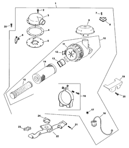 Part Location Diagram of 2485377-S Toro Carburetor Kit