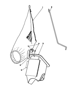 Bagging Kit No. 47-6510 (Optional) Diagram and Parts List for 16775 8000001 - 8022965 Toro Lawn Mower