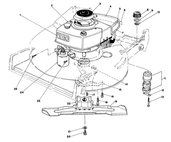 Engine Assembly Diagram and Parts List for 20715C 5000001 - 5999999 Toro Lawn Mower