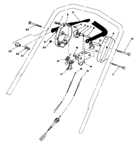 Traction Control Assembly Diagram and Parts List for 20672 4000001 - 4999999 Toro Lawn Mower