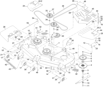 Part Location Diagram of 147-4997 Toro Deck Decal Assembly