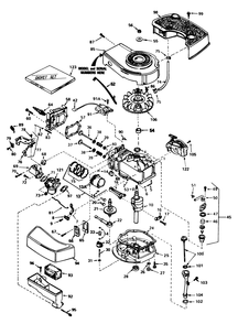 Engine Tecumseh Model No. Tnt 100-10077e Diagram and Parts List for 20610 3000001 - 3999999 Toro Lawn Mower