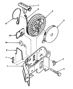 Rewind Starter No. 590531 Diagram and Parts List for 20780C 5000001 - 5999999 Toro Lawn Mower