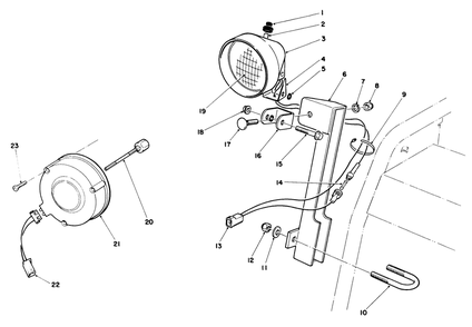 Light Kit No. 66-7930 (Optional) Diagram and Parts List for 38540 9000001 - 9999999 Toro Snow Blower