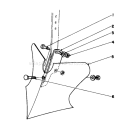 8" Furrowing Tool Diagram and Parts List for 58007 0000001-0999999 - 1980 Toro Tiller