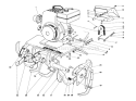 Tine and Engine Diagram and Parts List for 58007 0000001-0999999 - 1980 Toro Tiller
