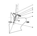 8" Furrowing Tool Diagram and Parts List for 58007 2000001-2999999 - 1982 Toro Tiller
