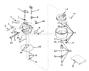 Carburetor Diagram and Parts List for 58010 2000001-2999999 - 1972 Toro Tiller
