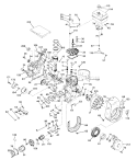 Engine Diagram and Parts List for 58010 2000001-2999999 - 1972 Toro Tiller