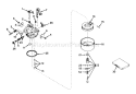 Part Location Diagram of 31859 Tecumseh Shaft and Lever Assembly., Choke