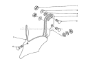 8" Furrow Opener Diagram and Parts List for 58070 3000001-3999999 - 1983 Toro Tiller