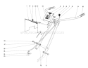 Handle Assembly Diagram and Parts List for 58100 9000001-9999999 - 1969 Toro Tiller
