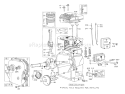 Engine Diagram and Parts List for 58110 2000001-2999999 - 1972 Toro Tiller