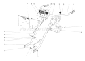Handle Assembly Diagram and Parts List for 58114 4000001-4999999 - 1974 Toro Tiller