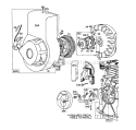 Rewind Starter Diagram and Parts List for 58114 4000001-4999999 - 1974 Toro Tiller