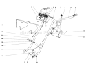Handle Assembly Diagram and Parts List for 58116 5000001-5999999 - 1975 Toro Tiller