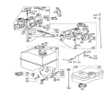 Carburetor Diagram and Parts List for 58125 4000001-4999999 - 1974 Toro Tiller
