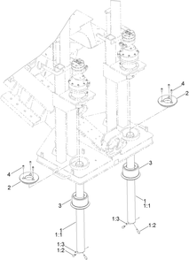 Rock Stake Assembly Diagram and Parts List for 23815E  Toro Lawn Tractor Accessories