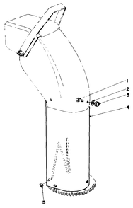 Chute Extension Kit 26-1100 Diagram and Parts List for 30573 90001 - 99999 Toro Snow Blower