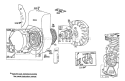 Page F Diagram and Parts List for 58150 3000001-3999999 - 1983 Toro Tiller