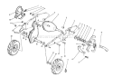 Wheel And Tine Assembly Diagram and Parts List for 58160 3000001-3999999 - 1983 Toro Tiller