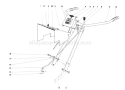 Handle Assembly Diagram and Parts List for 58200 9000001-9999999 - 1969 Toro Tiller