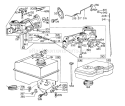 Carburetor Assembly Diagram and Parts List for 58215 3000001-3999999 - 1973 Toro Tiller