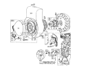 Rewind Starter Assembly Diagram and Parts List for 58220 4000001-4999999 - 1974 Toro Tiller